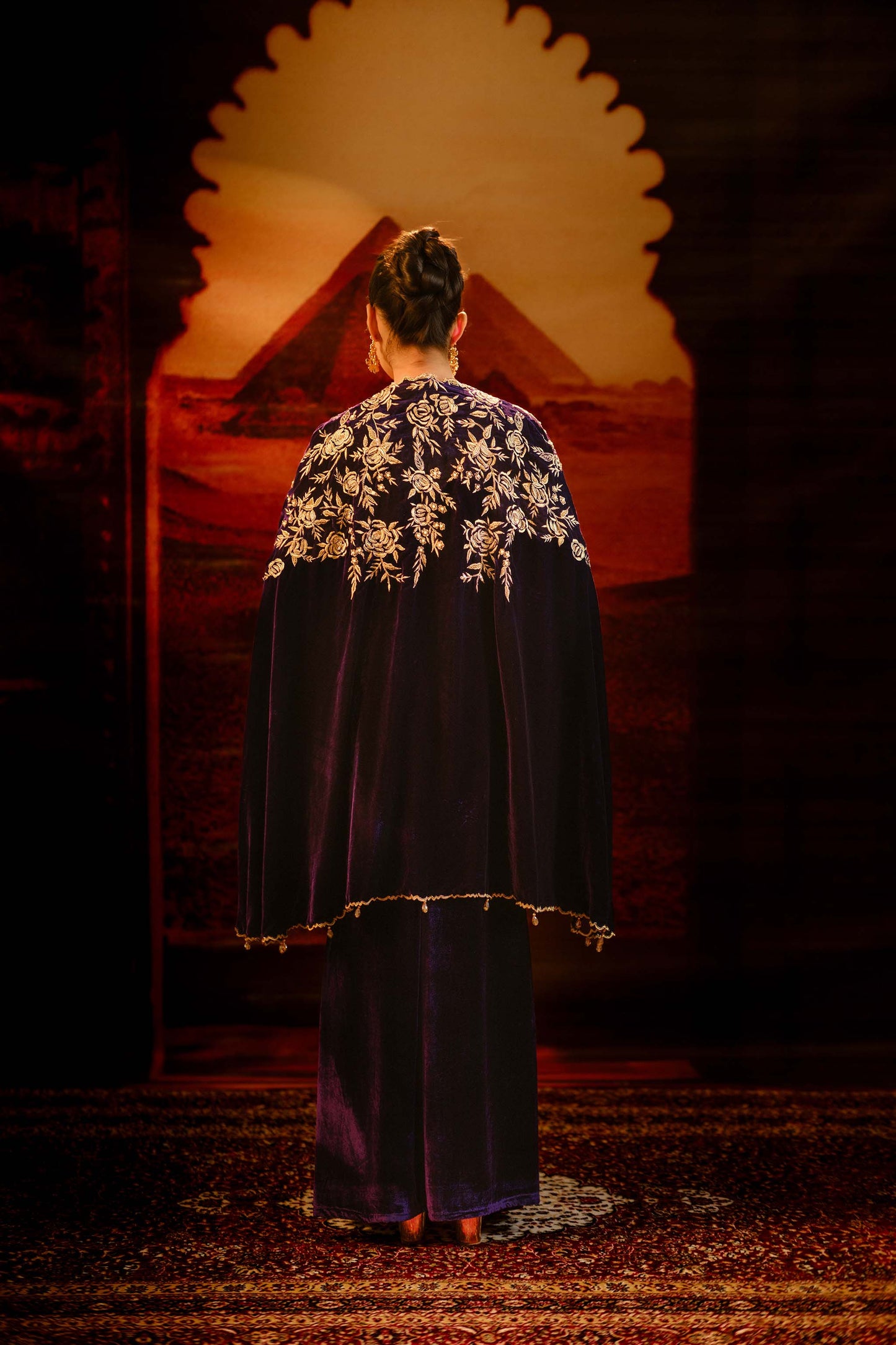 SANA DHOTI CAPE SET