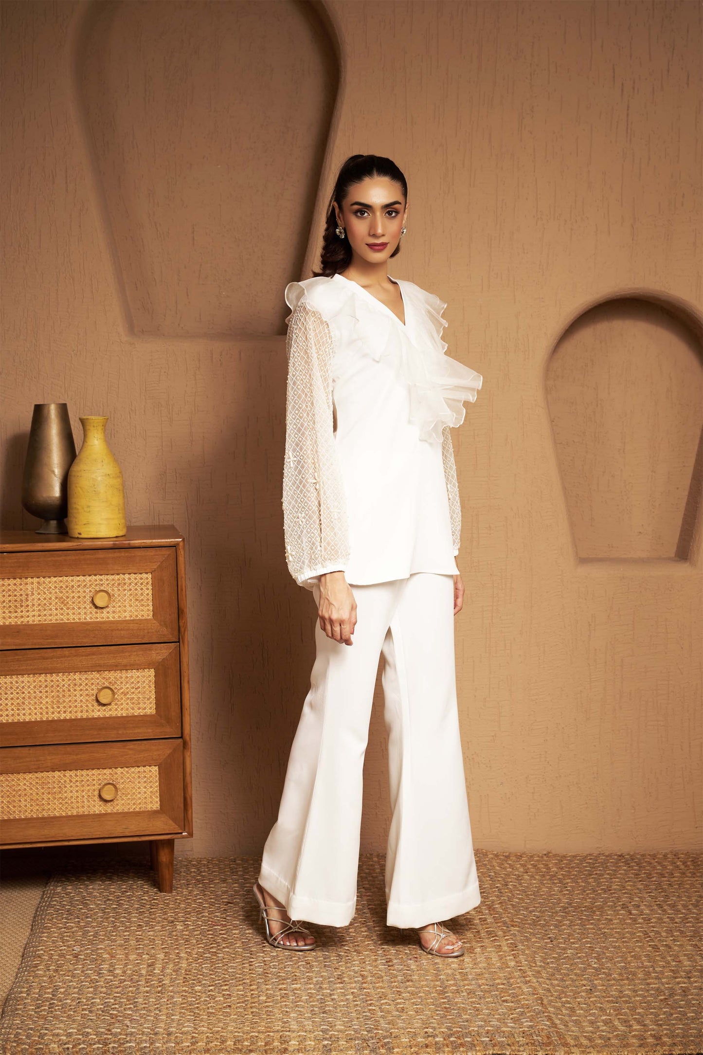 ESME ORGANA RUFFLE COORD SET