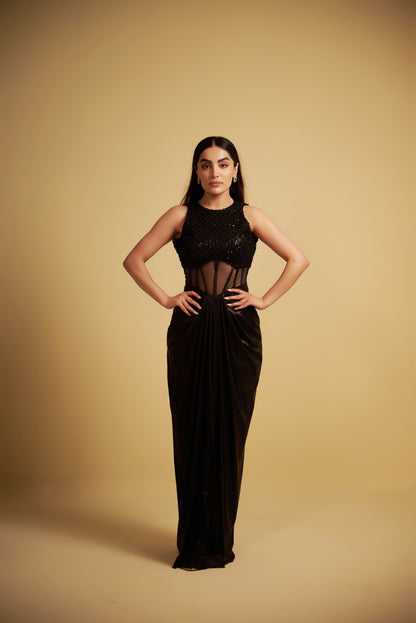 AMORA COORD SET GOWN