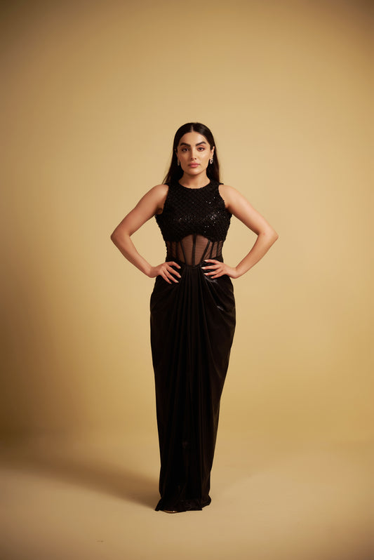 AMORA COORD SET GOWN