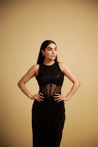 AMORA COORD SET GOWN