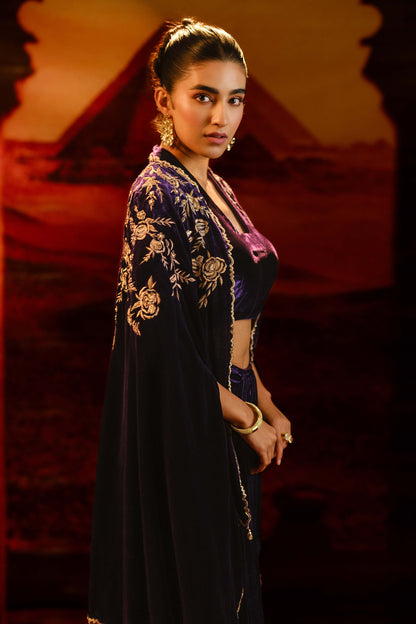 SANA DHOTI CAPE SET