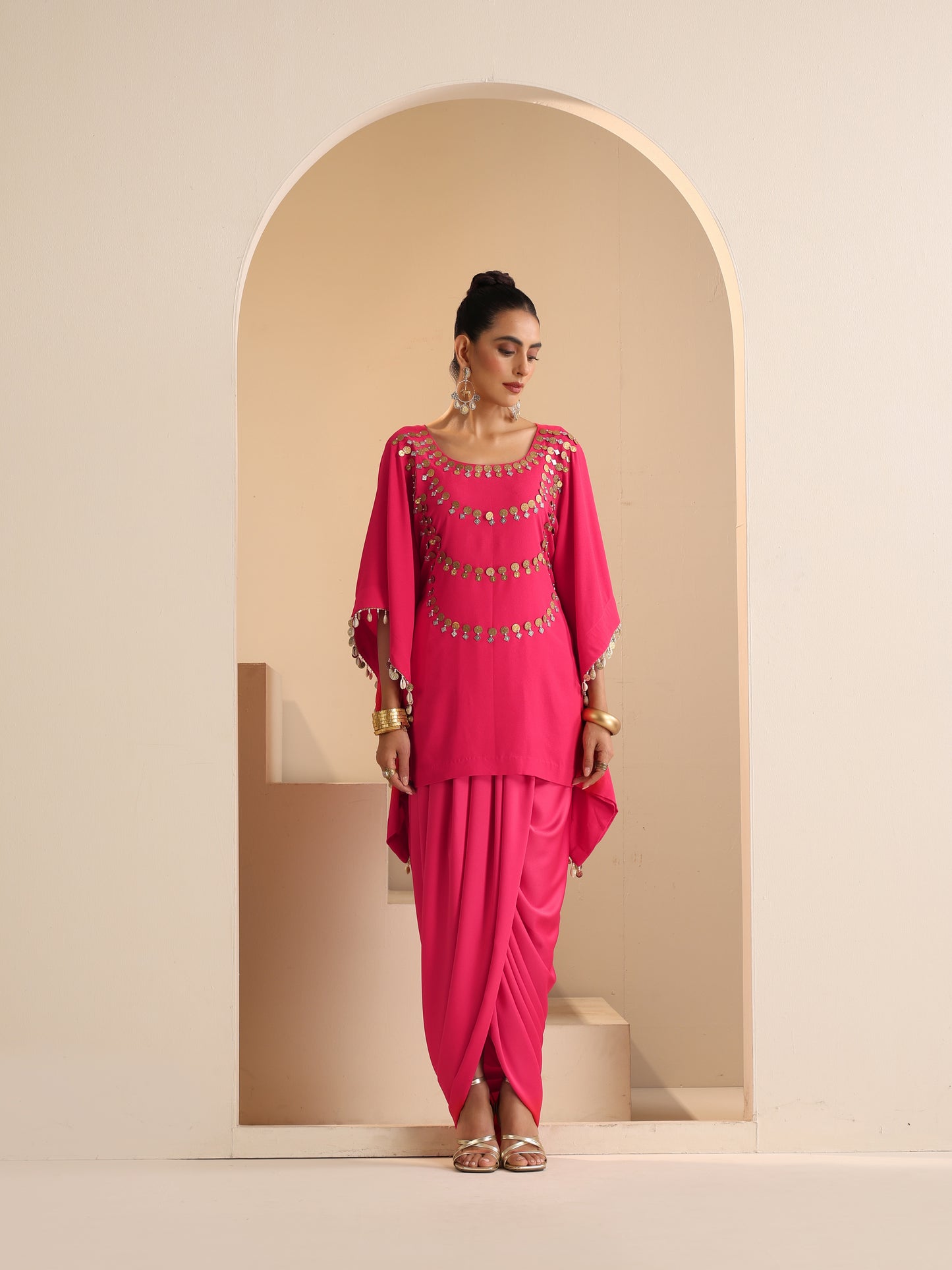 ZIYA KAFTAN SET WITH DHOTI