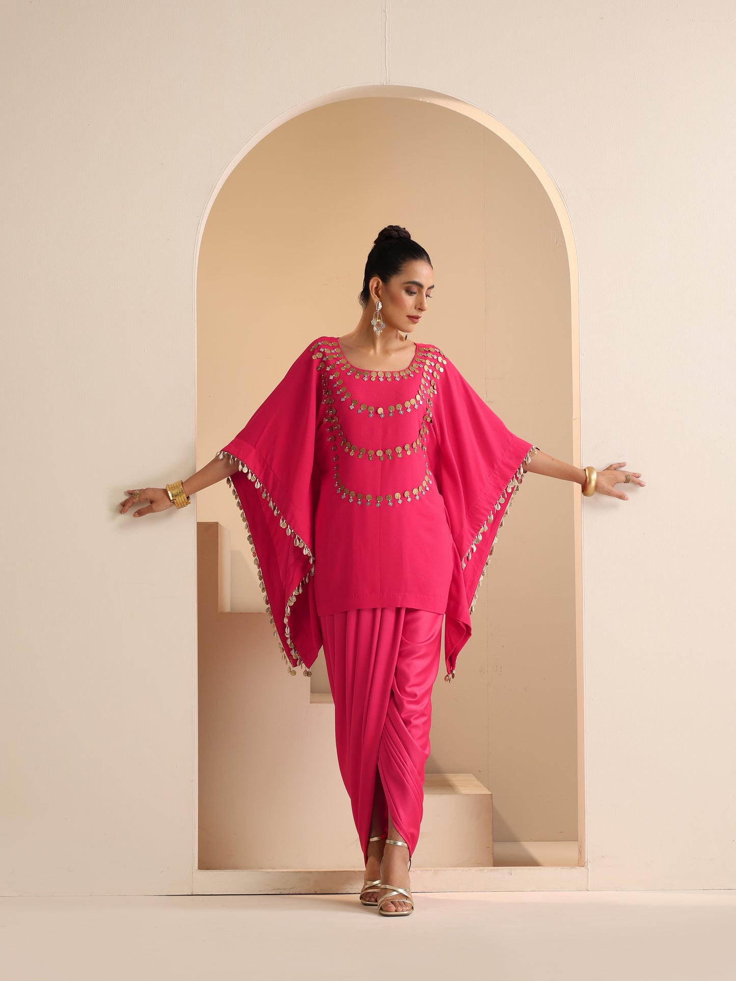 ZIYA KAFTAN SET WITH DHOTI