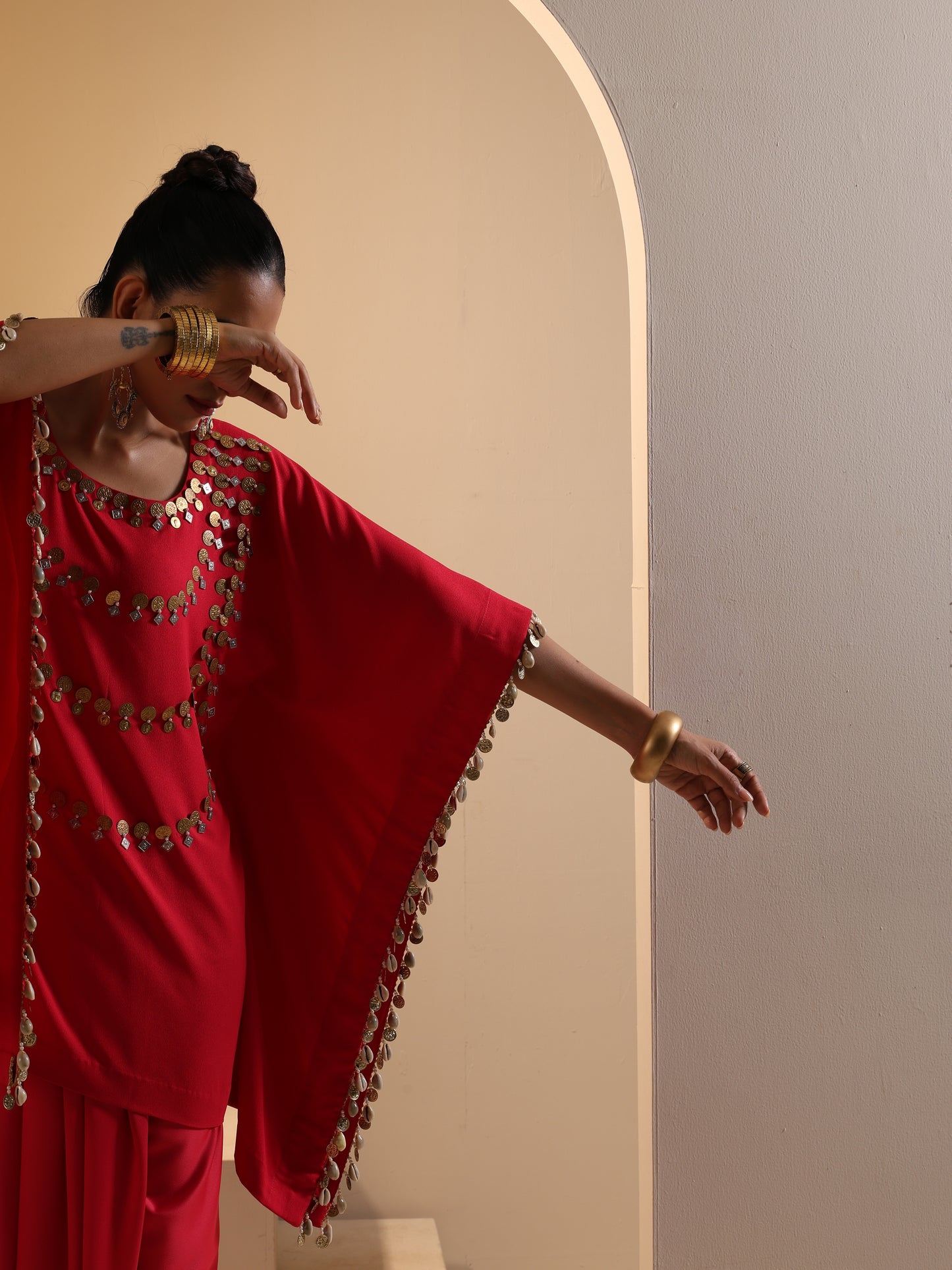 ZIYA KAFTAN SET WITH DHOTI