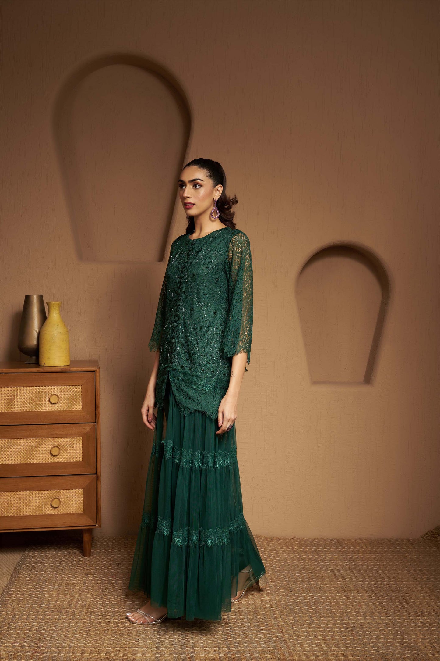 ADILA LACE PANT SET