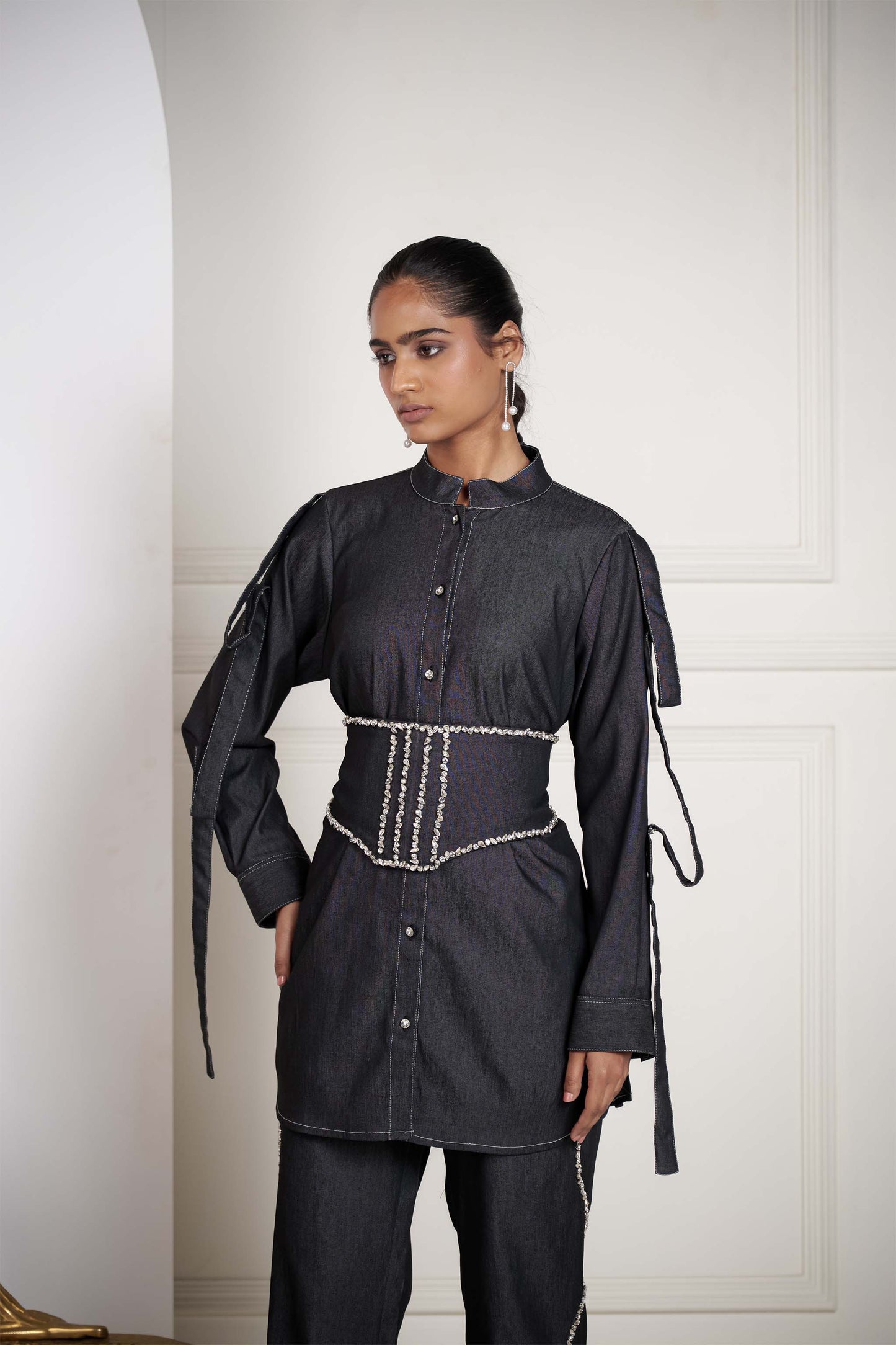 EMMA PANT SET WITH BELT