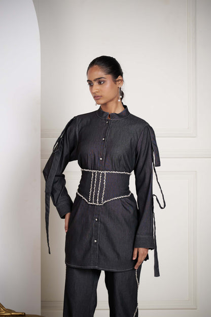 EMMA PANT SET WITH BELT