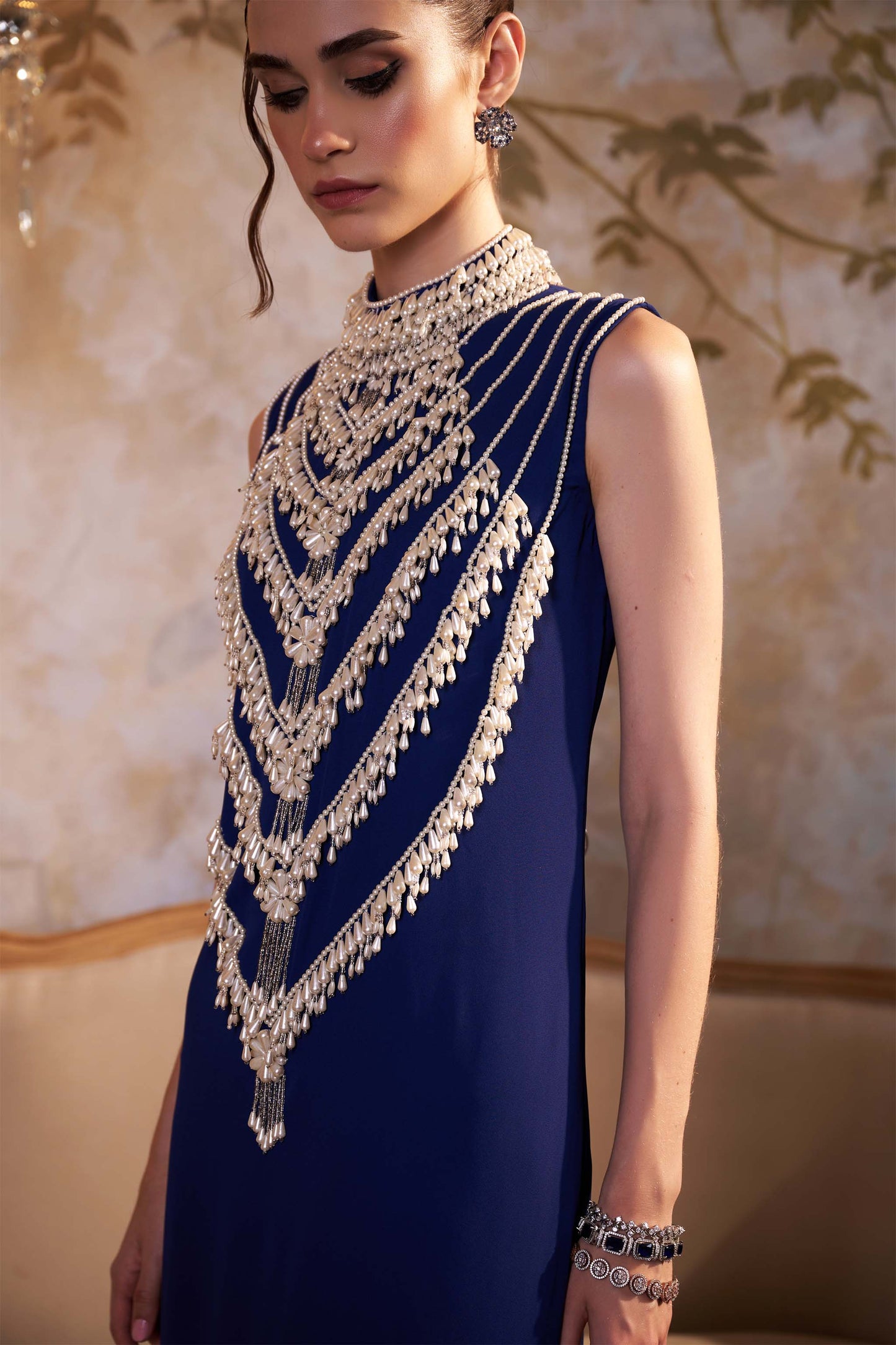 ROSA PEARL NECK KAFTAN