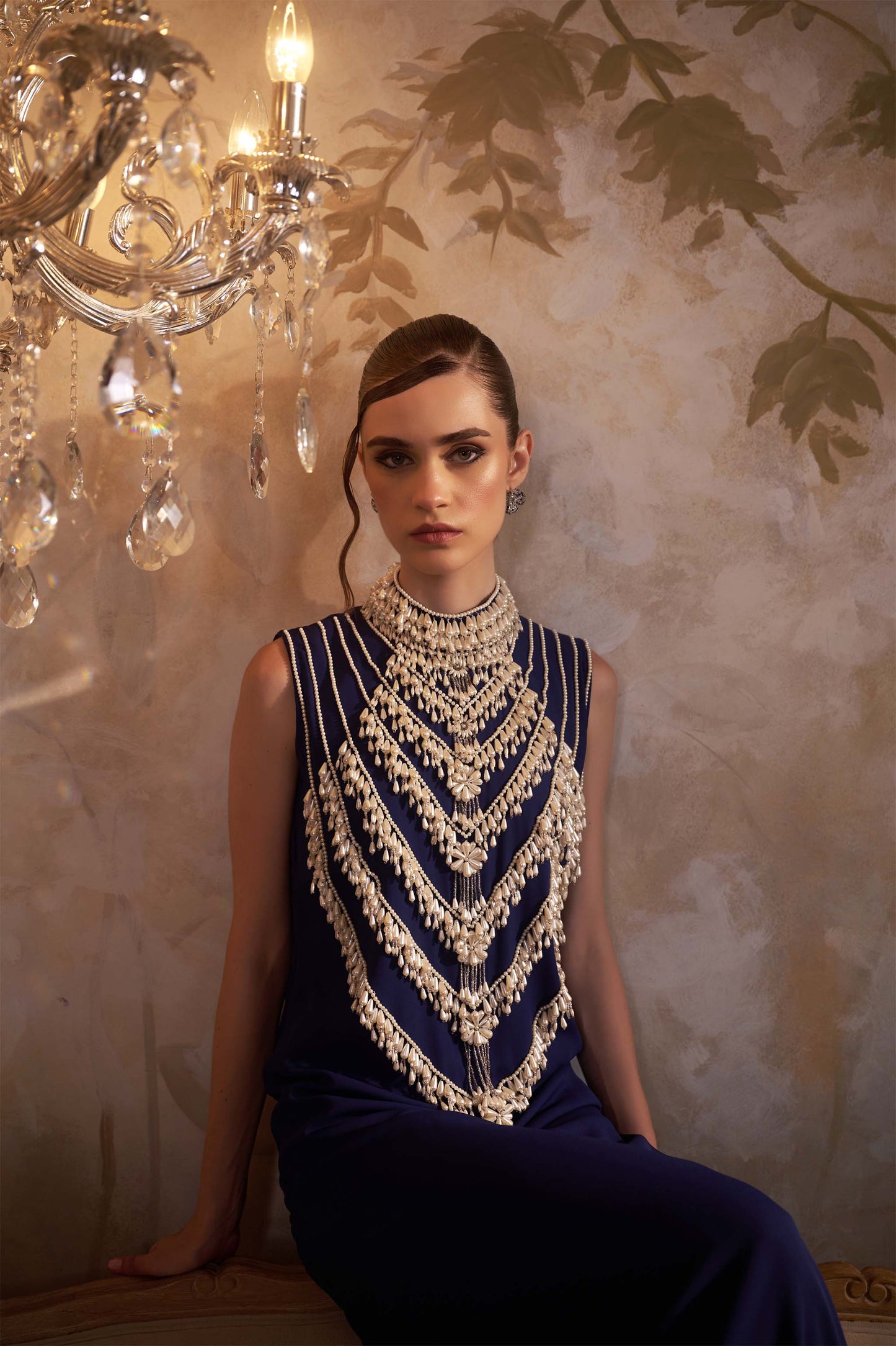 ROSA PEARL NECK KAFTAN